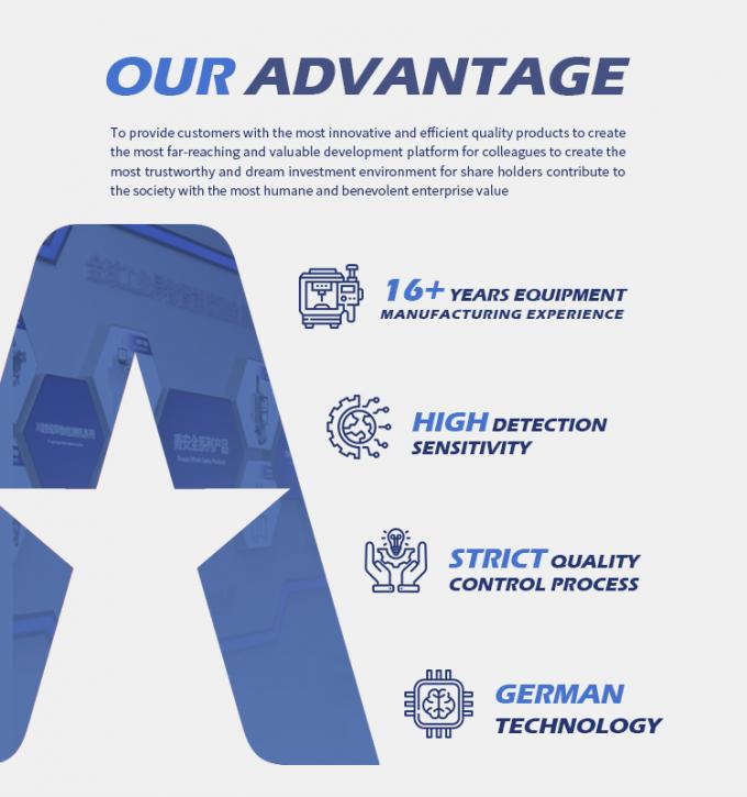 高感度コンバーターベルト トンネル タッチスクリーン 食品金属検出器 正確な検出 7