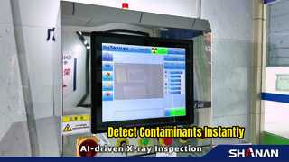 X線食品検査で金属ガラスが検出される