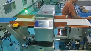 生産ライン用自動食品グレード金属検出器