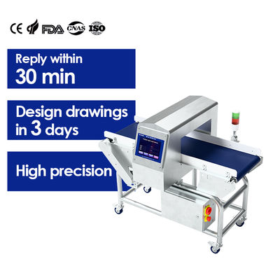 Food Production Line Conveyor Belt Tunnel Sus304 Stainless Steel Metal Detector Tunnel Food Application